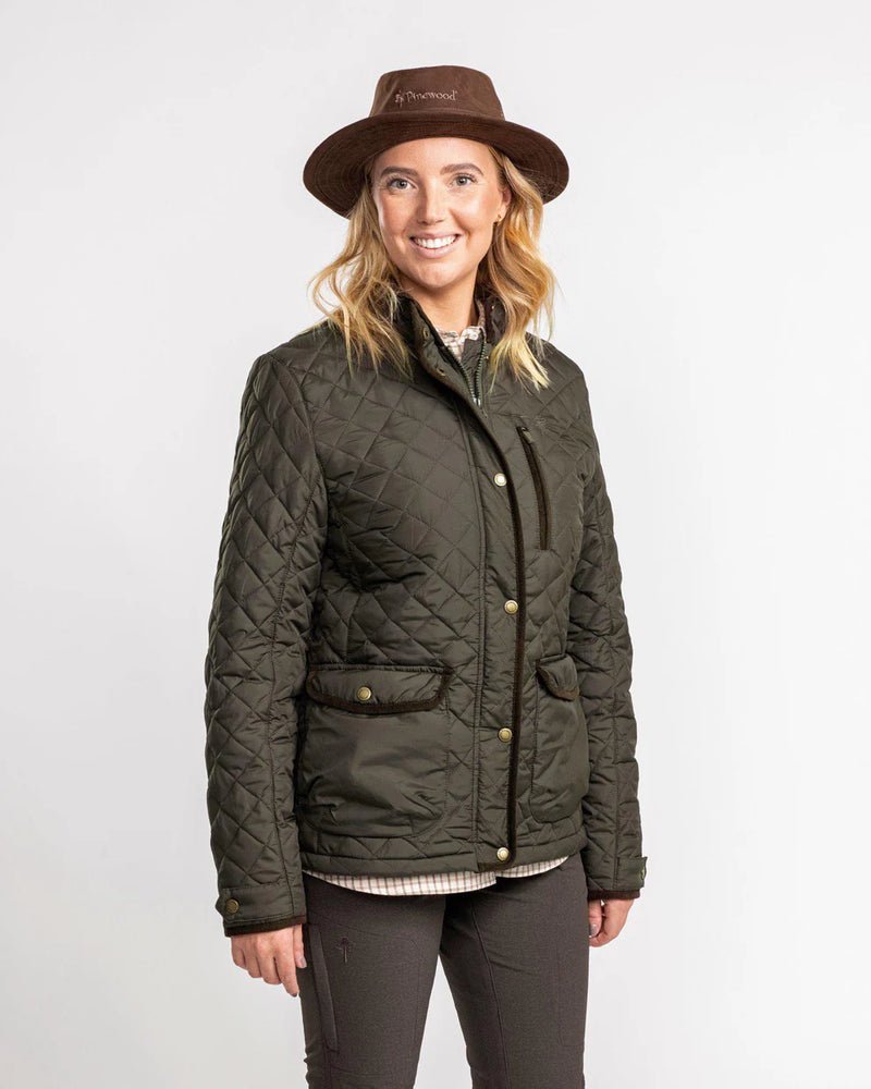 Afbeelding laden in Galerijviewer, Pinewood Nydala Classic Quilt Jacket W, moss green