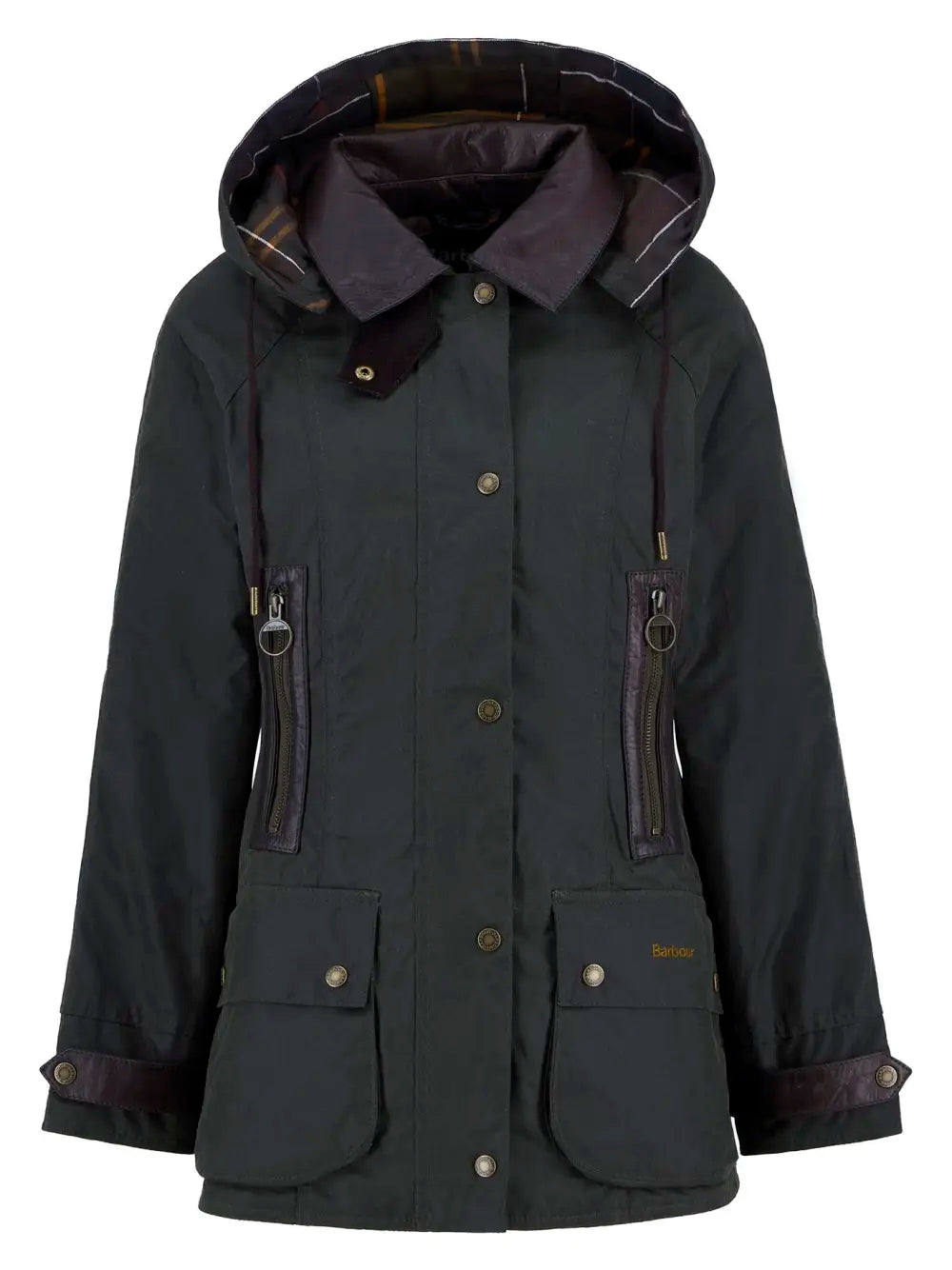 Barbour Ivy Wax Jacket, fern