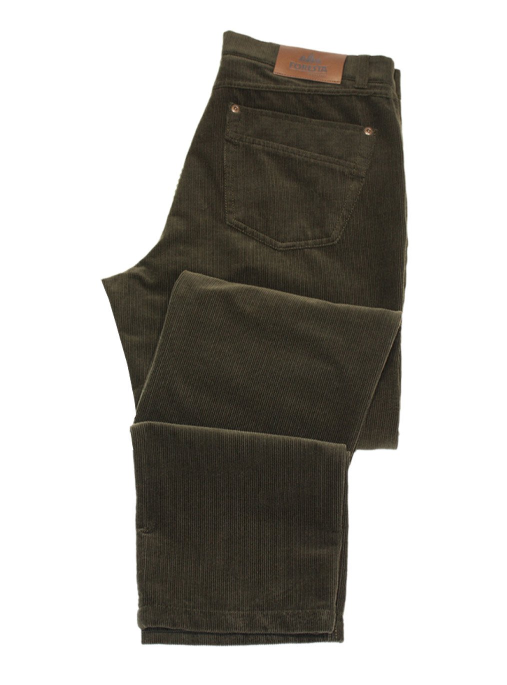 Foresta corduroy broek, donker groen