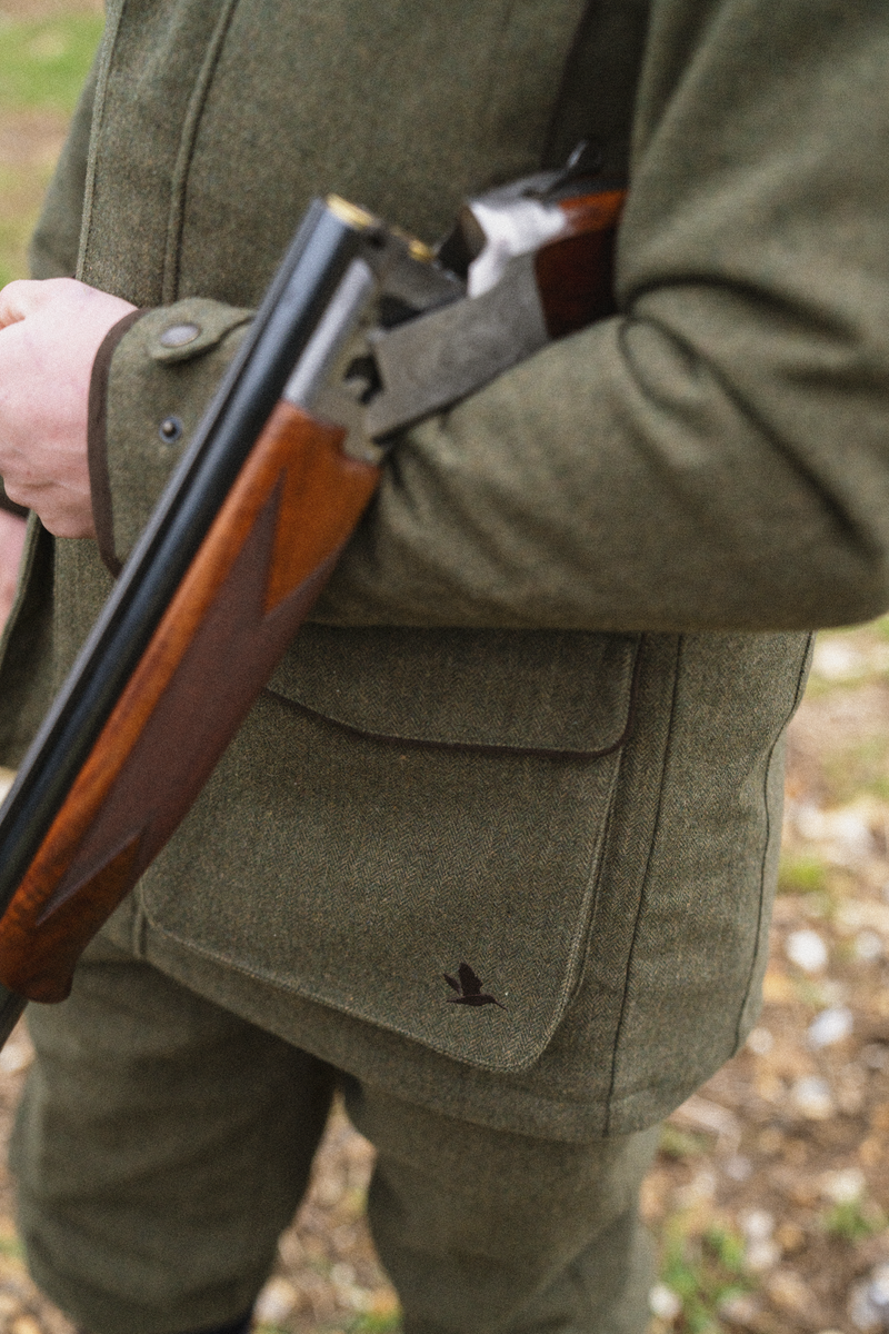 Afbeelding laden in Galerijviewer, Seeland Hillside Tweed Jacket, moss green