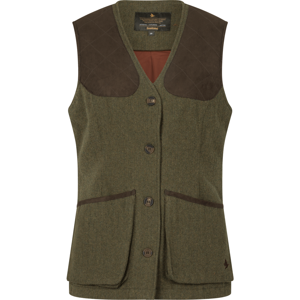 Seeland Hillside Harriet Waistcoat, moss green