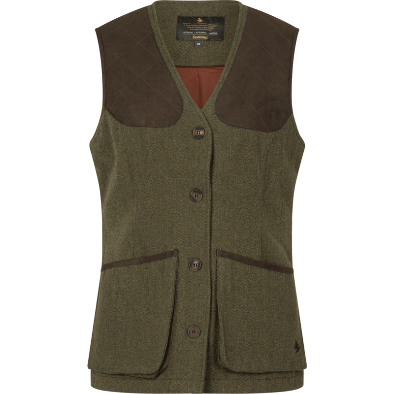 Afbeelding laden in Galerijviewer, Seeland Hillside Harriet Waistcoat, moss green