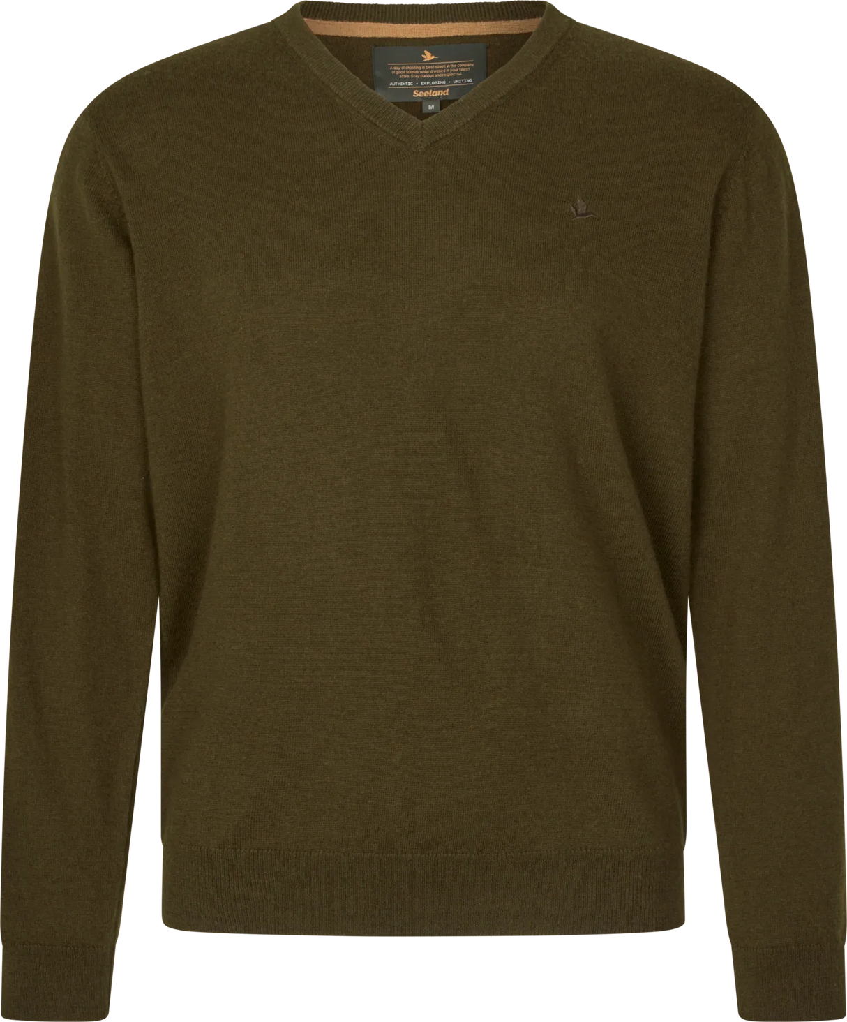 Seeland Pine V-hals trui Pine Groen