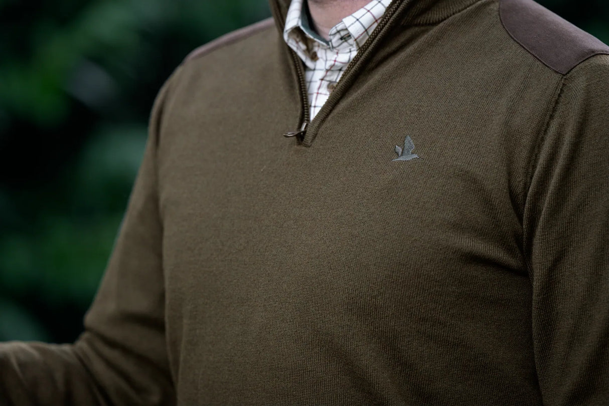 Pine Half Zip Sweater Light Pine