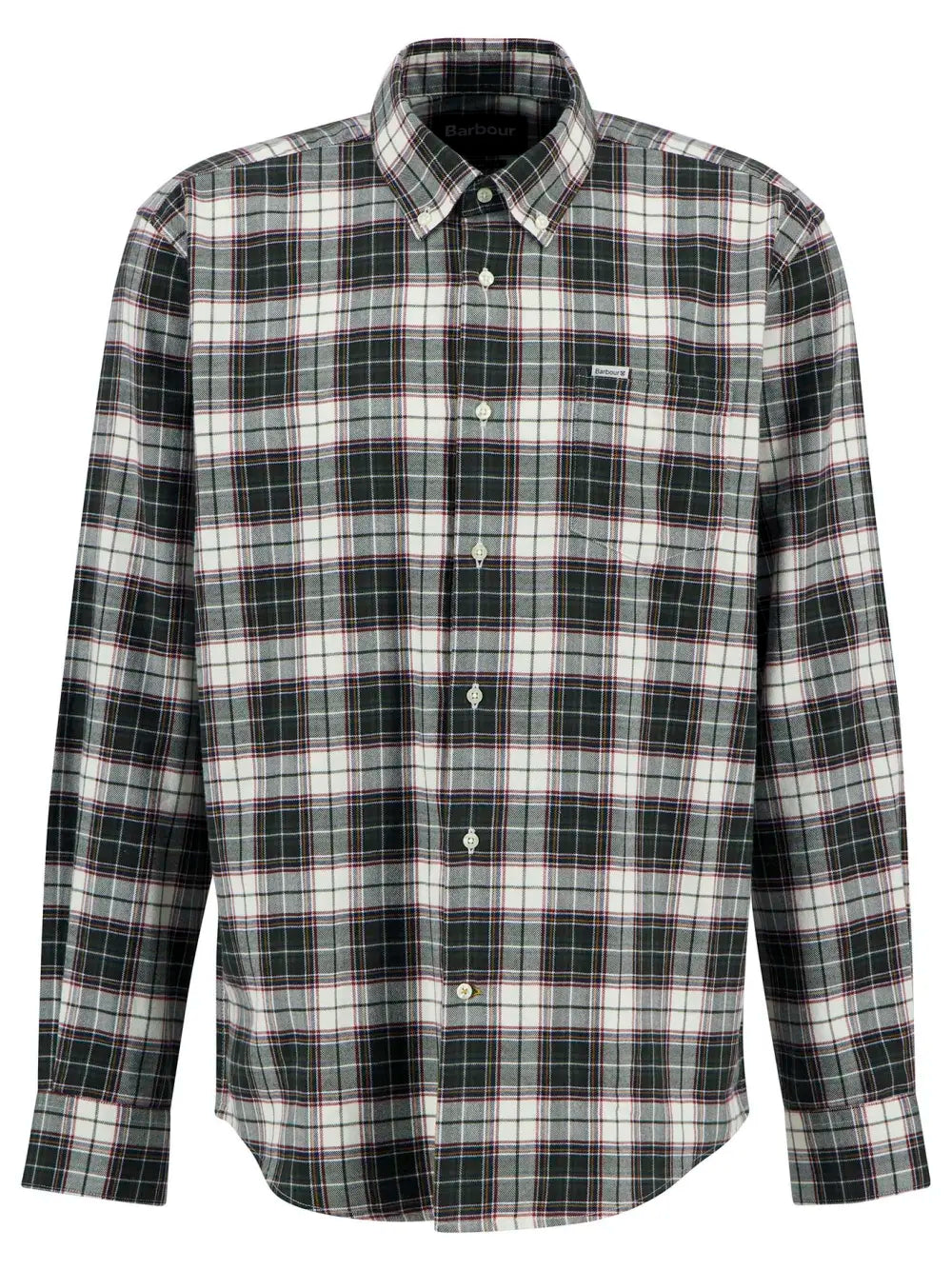 Barbour Telfield Regular Checked Shirt, olive