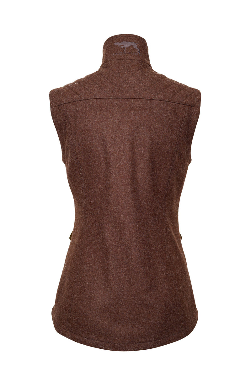 Afbeelding laden in Galerijviewer, Jagdhund Gamshag 2, loden dames waistcoat, brown