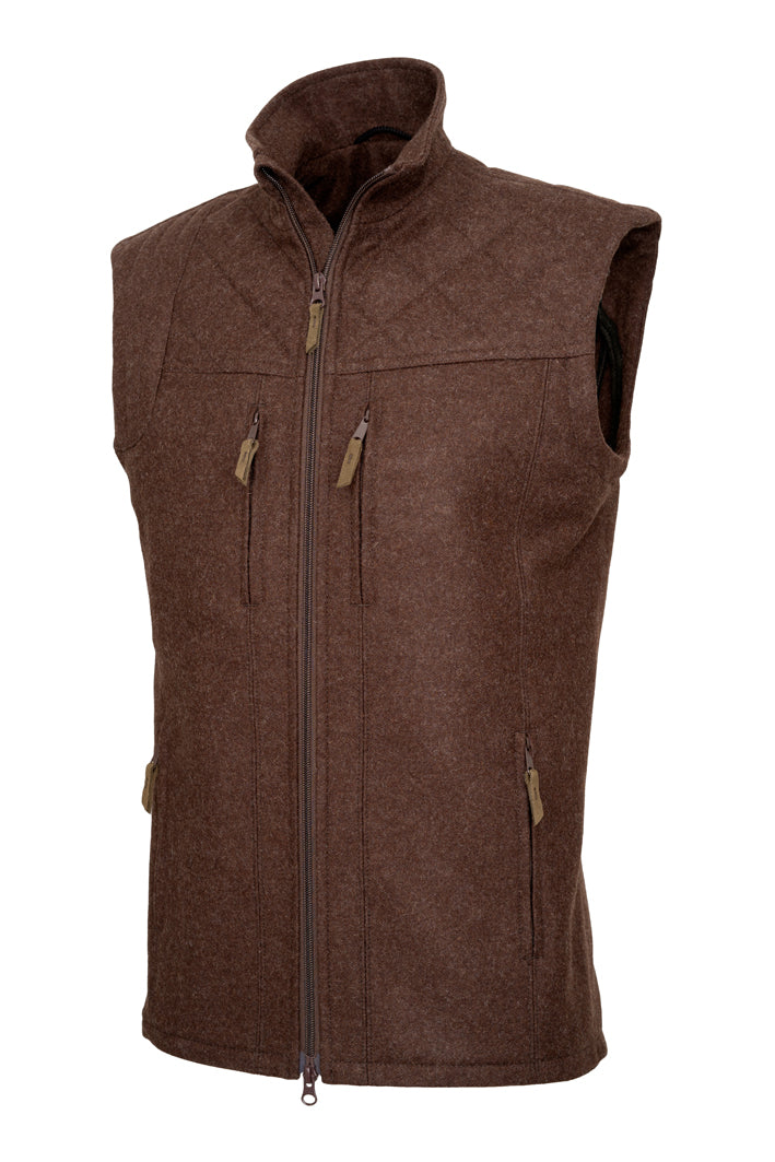 Afbeelding laden in Galerijviewer, Jagdhund Gamsfeld 2, loden heren waistcoat, bruin