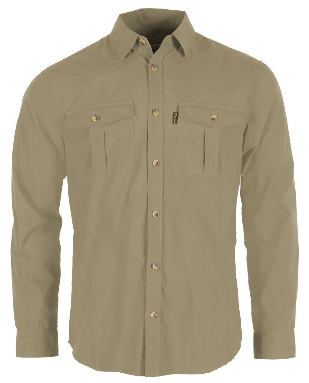 Pinewood InsectSafe Poplin L/S Shirt Men, sandstone