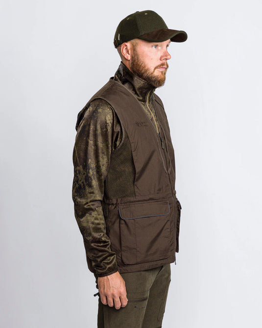 Pinewood Dog Sports Vest 2.0 Men, suede brown/dark olive