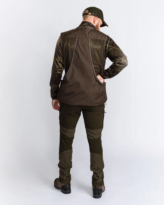 Pinewood Dog Sports Vest 2.0 Men, suede brown/dark olive