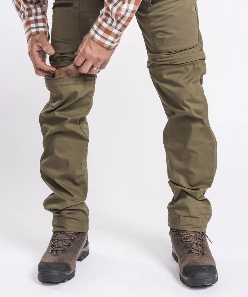 Afbeelding laden in Galerijviewer, Pinewood Finnveden Hybrid Zip-Off Trousers Men, h.olive