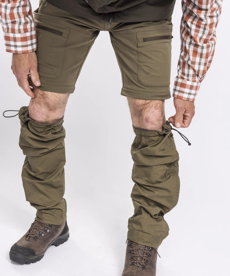 Afbeelding laden in Galerijviewer, Pinewood Finnveden Hybrid Zip-Off Trousers Men, h.olive