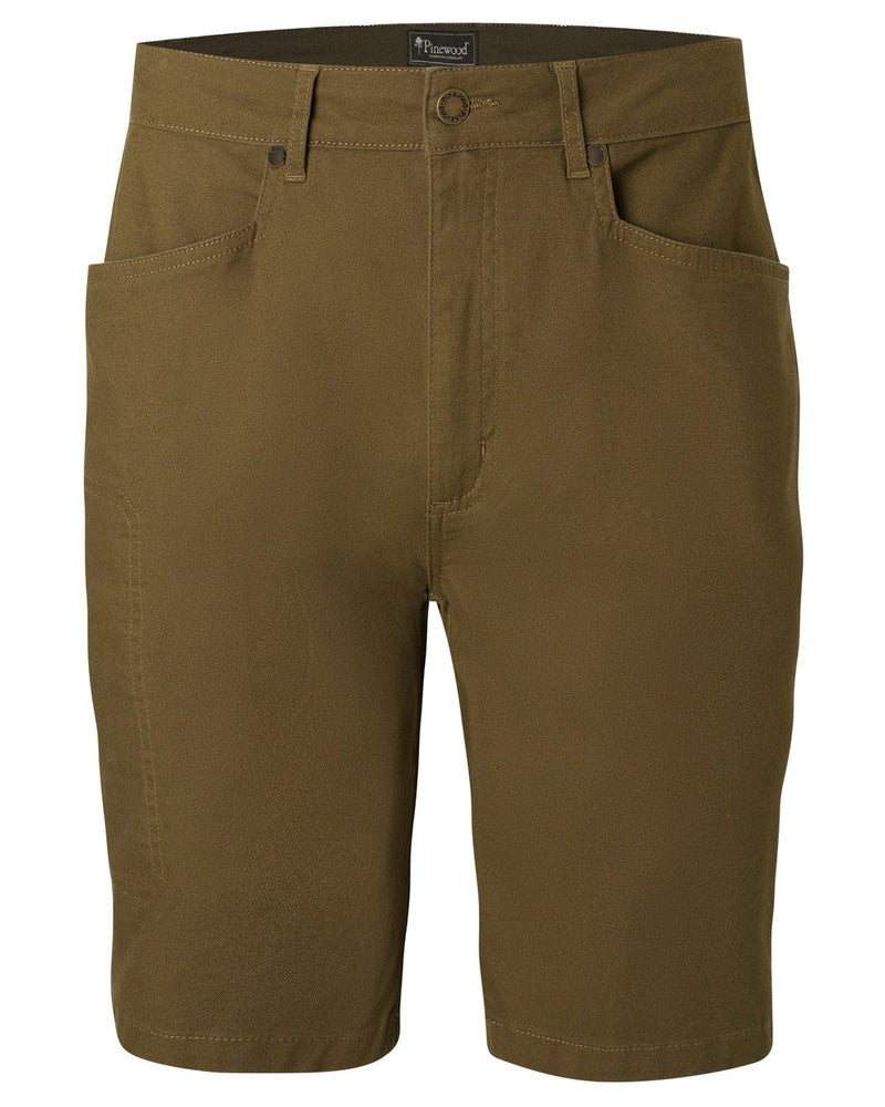 Afbeelding laden in Galerijviewer, Pinewood Värnamo Vintage Canvas Shorts Men, olive brown