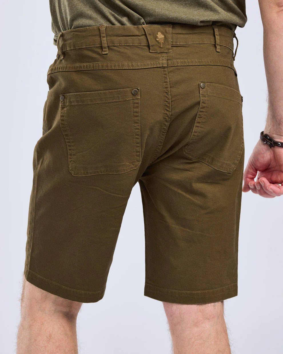 Pinewood Värnamo Vintage Canvas Shorts M, olive brown