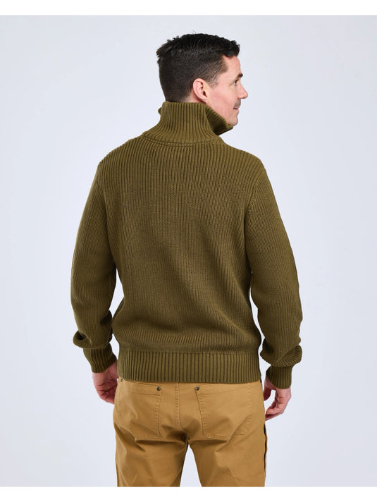 Pinewood Philip Knitted Sweater Men, olive green