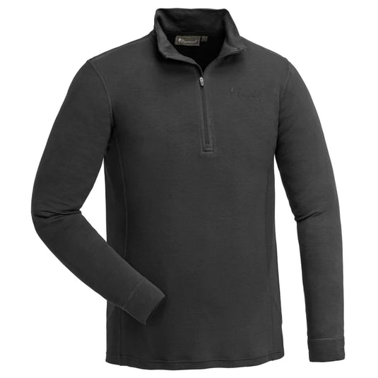 Pinewood Abisko Merino Base Layer Half Zip M's, black