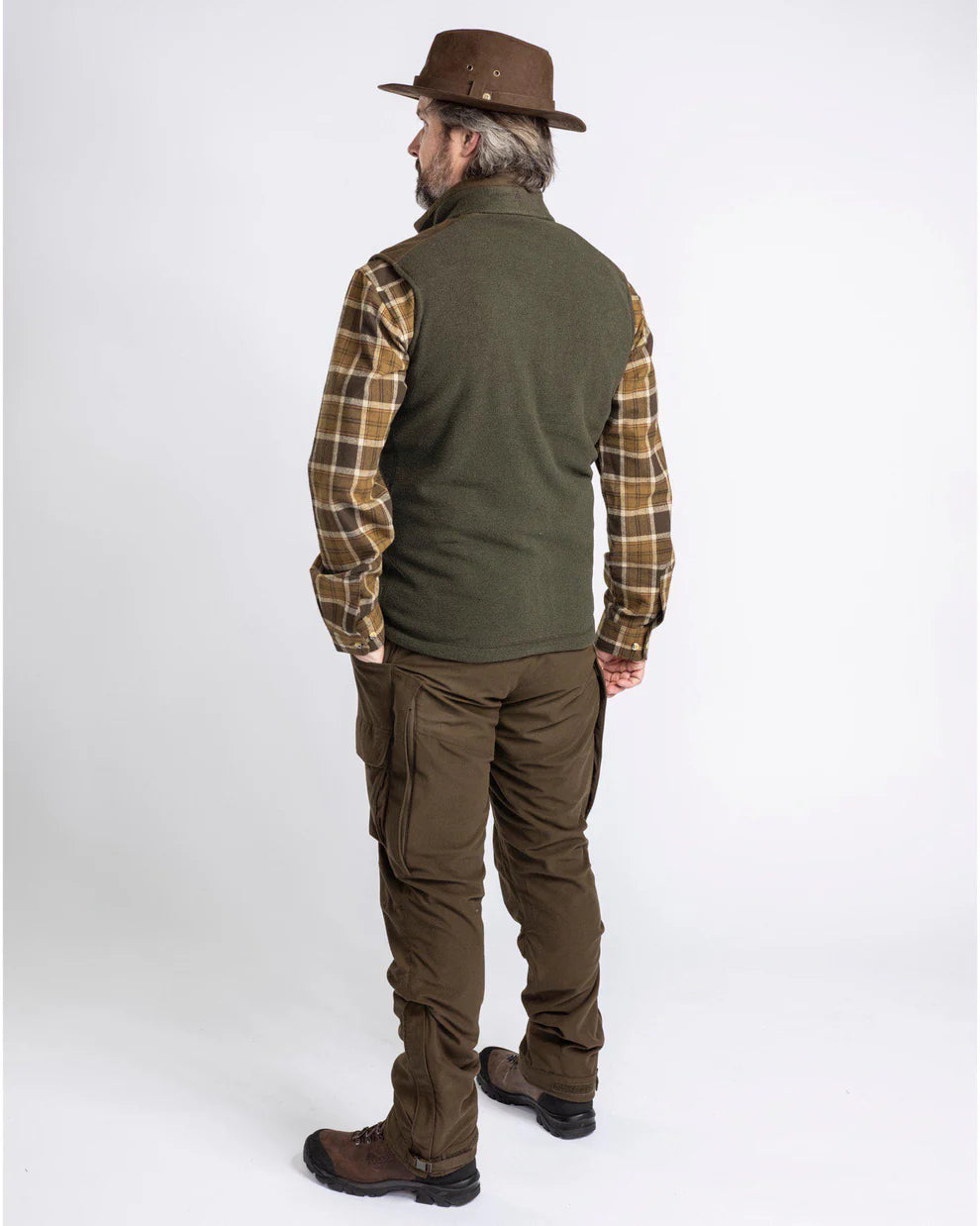 Pinewood Smaland Forest Fleece Vest Men, h. green