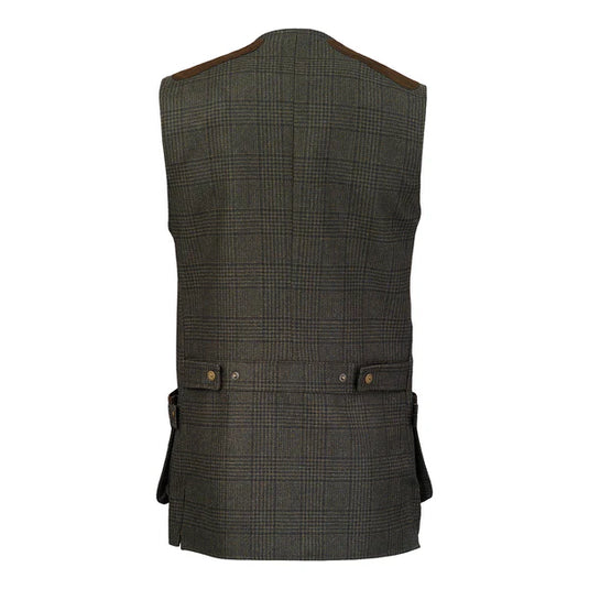 Laksen Willow Leith Tweed Shooting Vest, willow