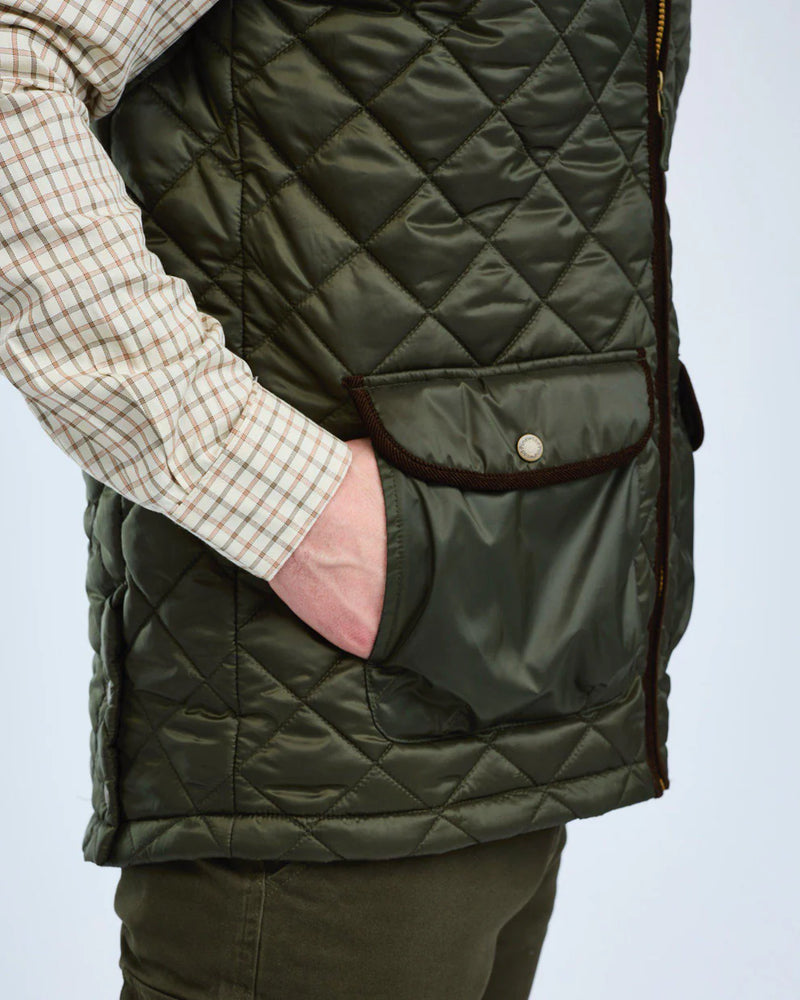 Afbeelding laden in Galerijviewer, Pinewood Nydala Classic Vest Men, moss green