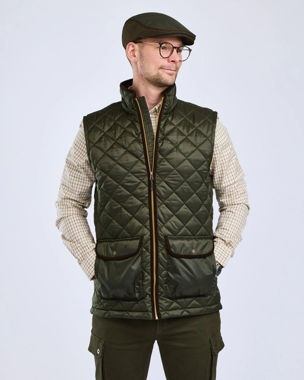 Pinewood Nydala Classic Vest Men, moss green