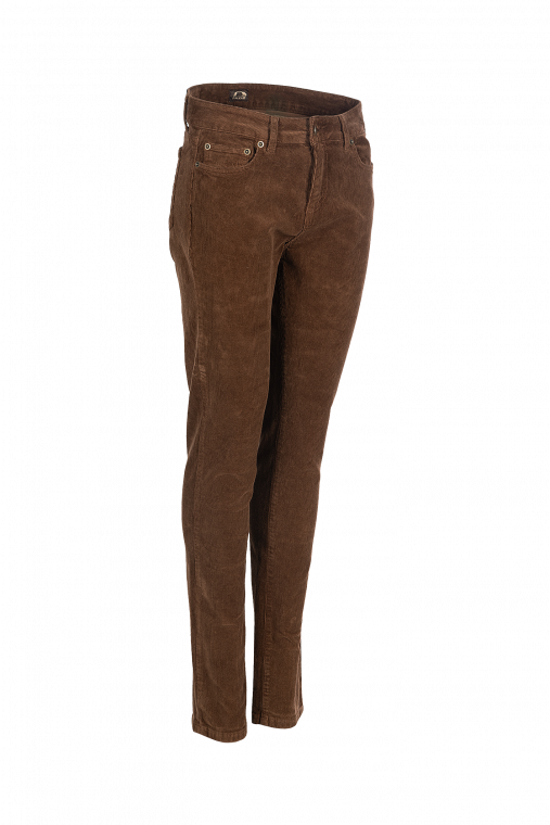 Baleno Valentine dames broek corduroy, donker bruin