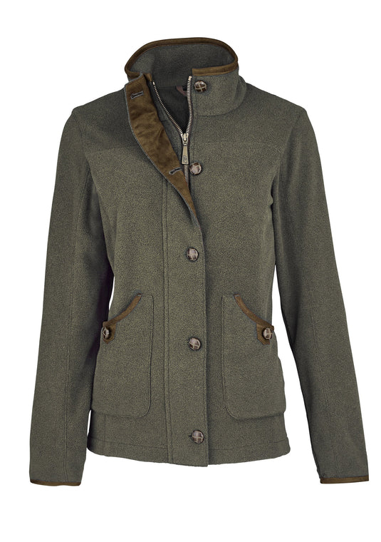 Baleno Claire, fleece jacket, mossgreen