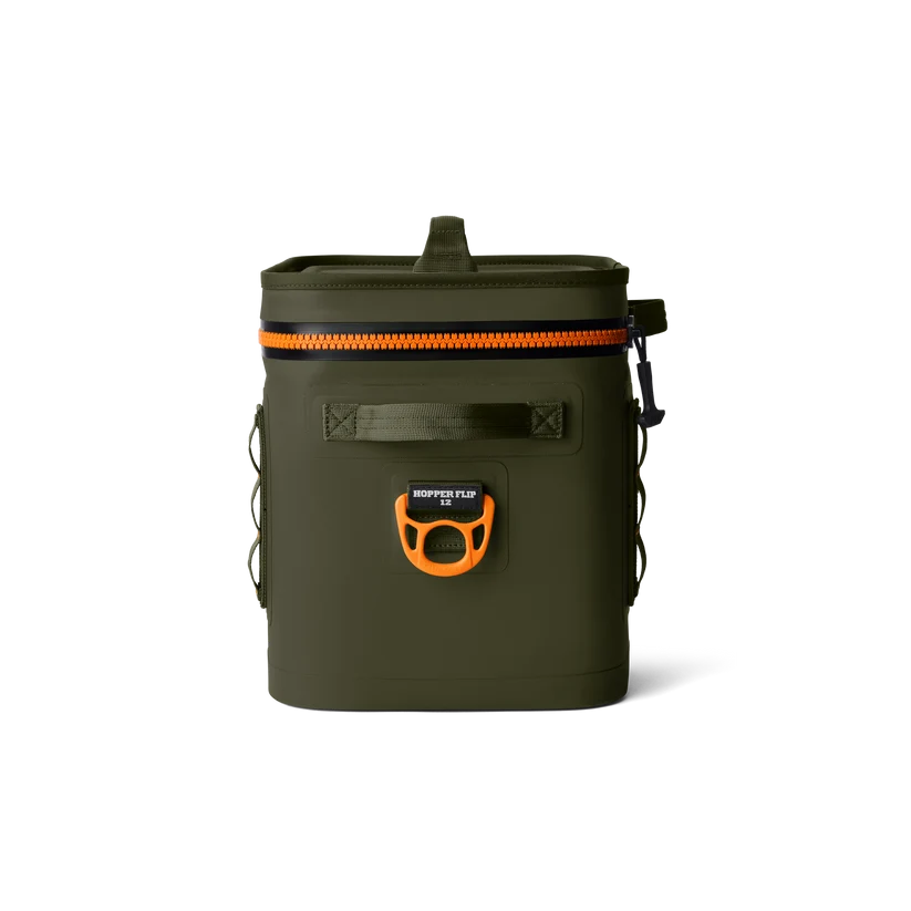 Yeti Hopper Flip 12, soft koeltas, olive/king crab orange