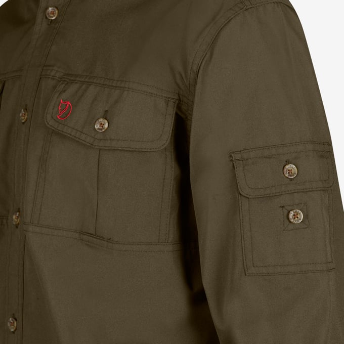 Fjällräven Singi Trekking Shirt M, dark olive