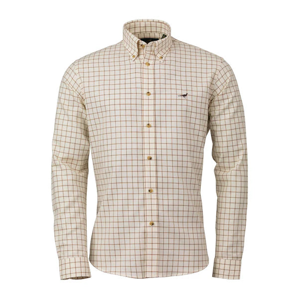 Laksen Willy Cotton Wool Shirt, brown/camel