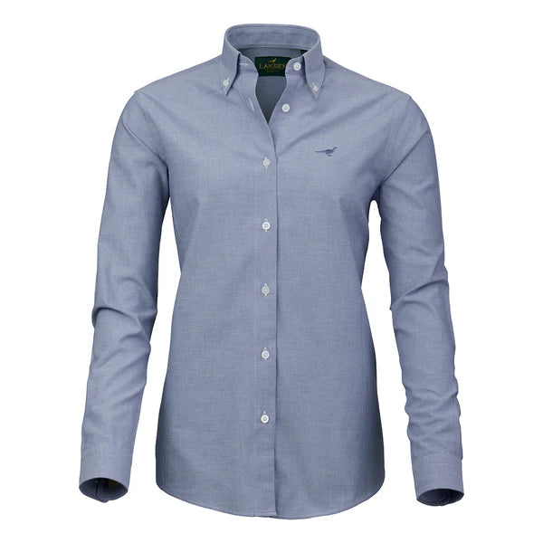Afbeelding laden in Galerijviewer, Laksen Karli Chambray Shirt, light blue