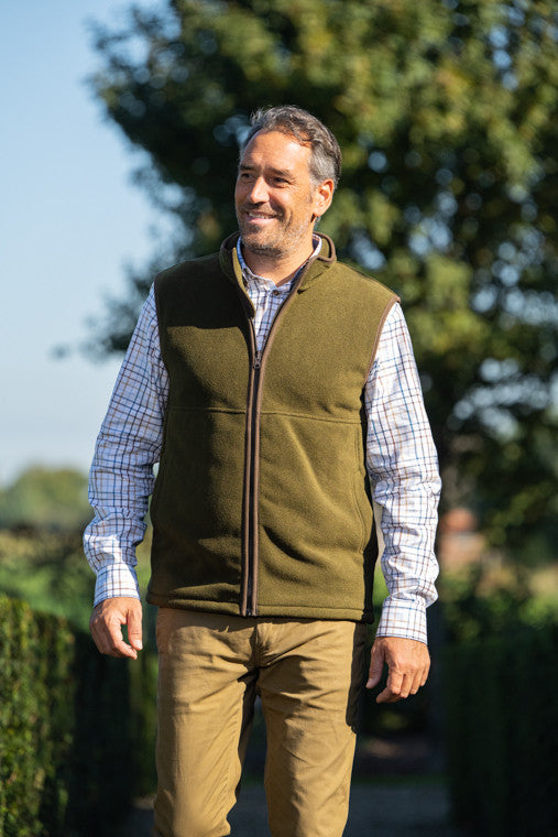 Afbeelding laden in Galerijviewer, Baleno Harvey Fleece Bodywarmer, dark green