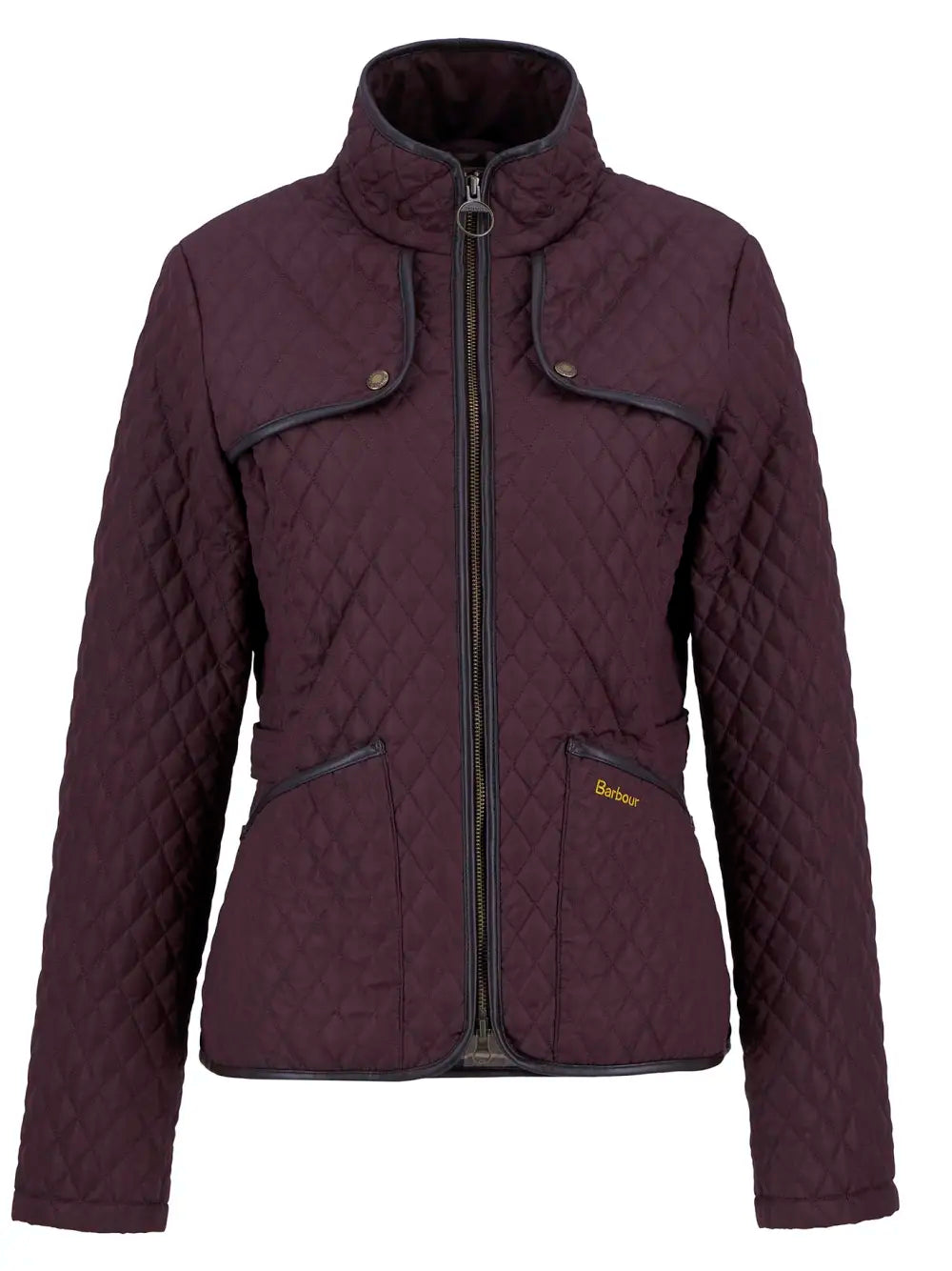 Barbour Dahlia Quilted Jacket, black cherry
