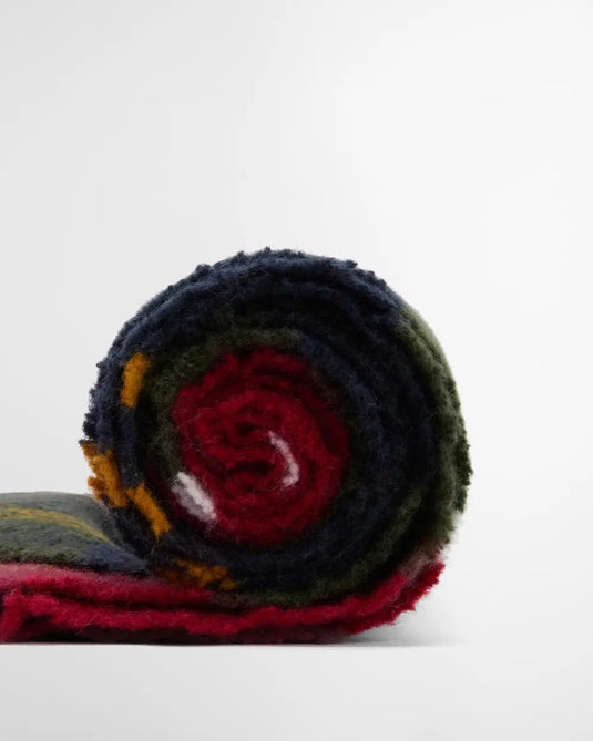 Barbour Deanna Tartan Scarf, winterberry tartan