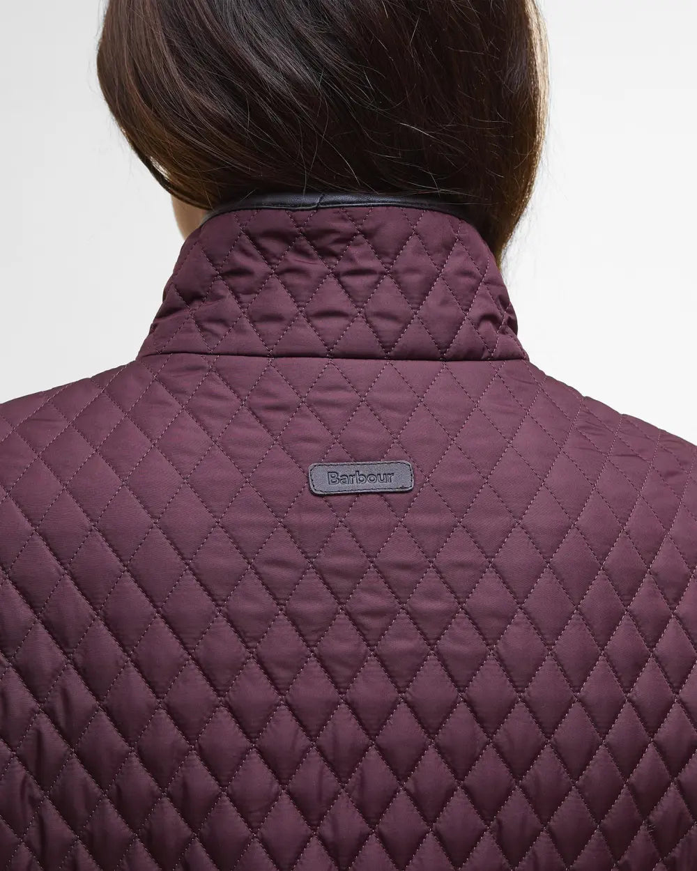 Barbour Dahlia Quilted Jacket, black cherry