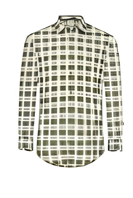 Jagdhund Bastian heren overhemd, green check