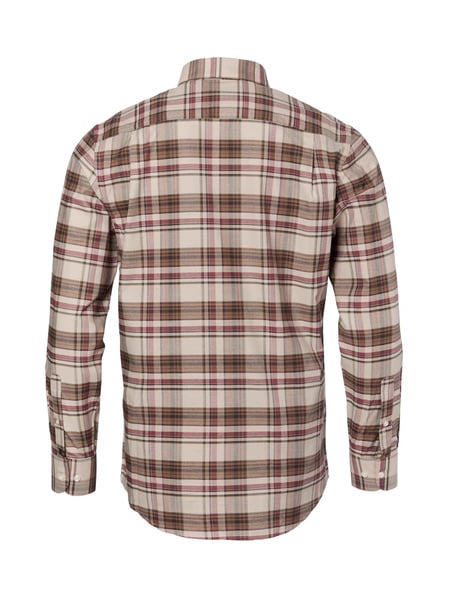 Betley Regular Fit Shirt Men Millet Brown Checked