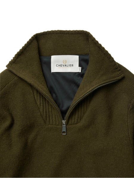 Loxley Windblocker Wool Pullover Men Forest Green