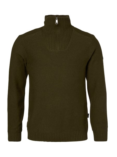 Loxley Windblocker Wool Pullover Men Forest Green
