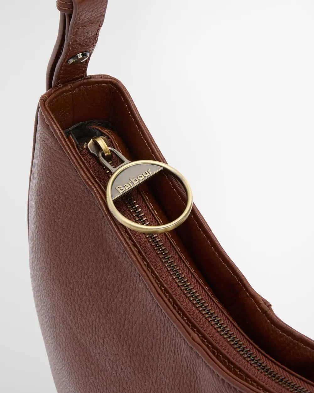 Barbour Sorrel Leather Sling Bag, brown