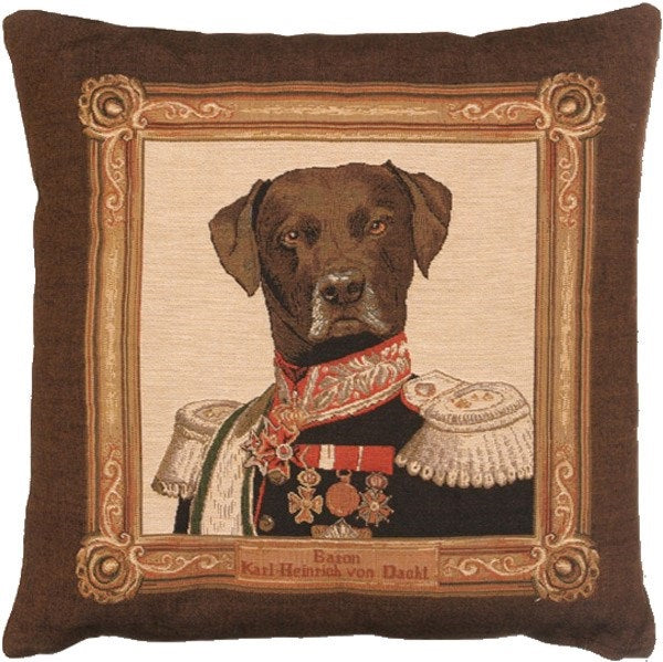 Afbeelding laden in Galerijviewer, Gobelin Kussen Baron Karl, brown