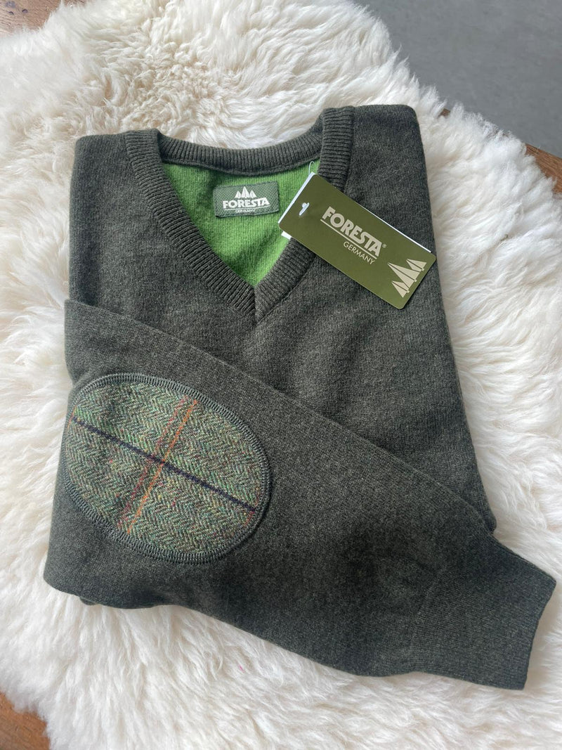 Afbeelding laden in Galerijviewer, Foresta Albert herentrui met V-hals, olive