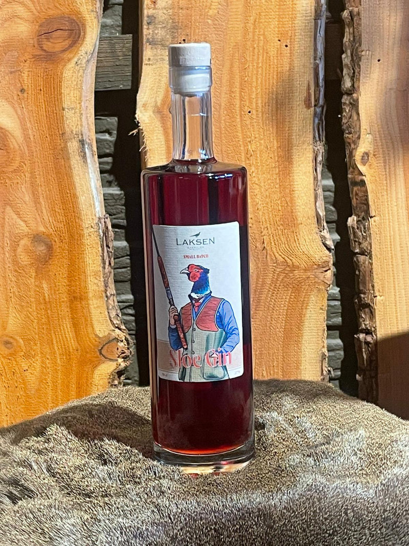 Afbeelding laden in Galerijviewer, Laksen "Please Invite Me Again", Sloe Gin fles, 0,7 l.