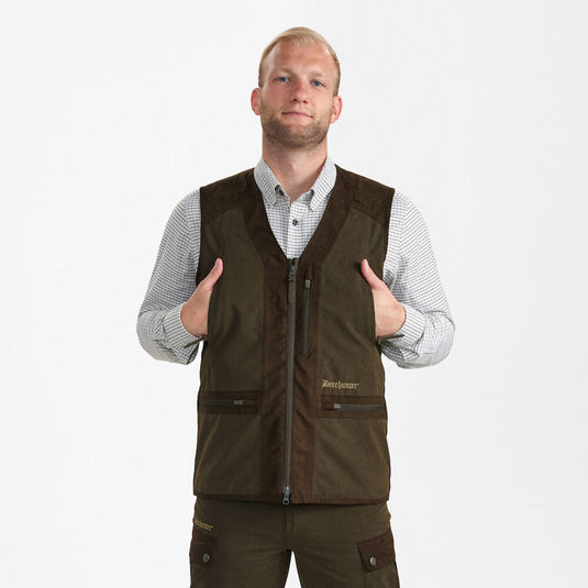 Deerhunter Eagle Waistcoat, tarmac green