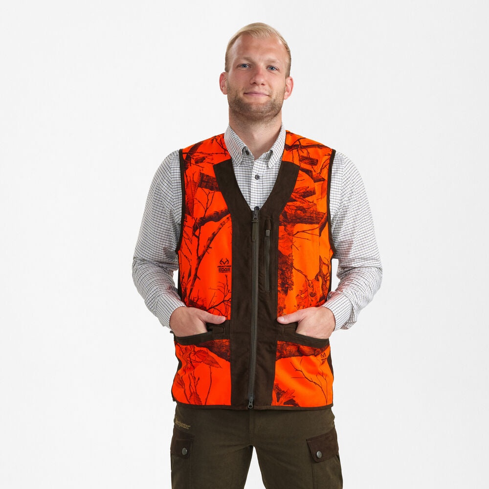 Deerhunter Eagle Waistcoat, real tree edge orange