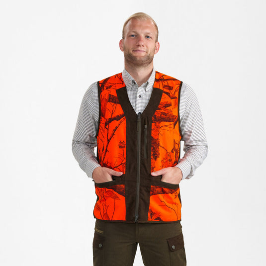 Deerhunter Eagle Waistcoat, real tree edge orange