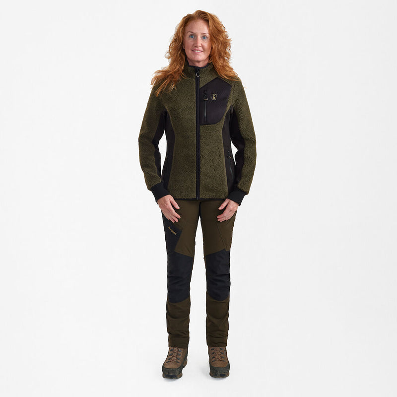 Afbeelding laden in Galerijviewer, Deerhunter Lady Roja Fiber Pile Jacket, adventure green
