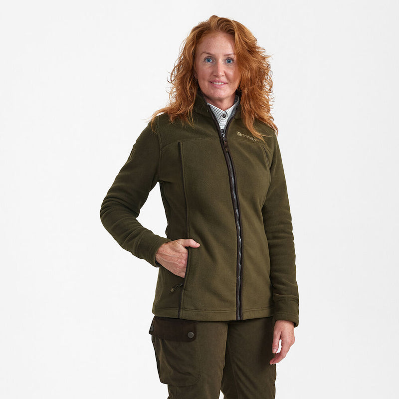 Afbeelding laden in Galerijviewer, Deerhunter Lady Eagle Fleece Jacket, tarmac green