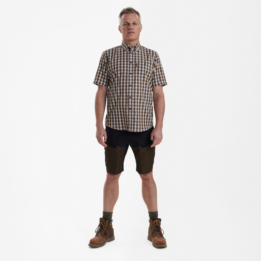 Deerhunter Jeff Shirt, brown check