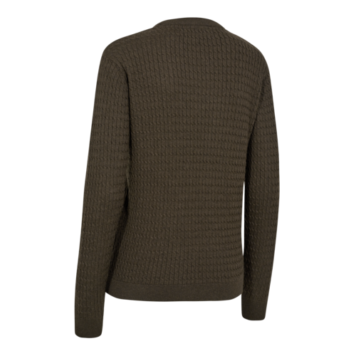 Deerhunter Lady Harrington Cable Knit, brown melange
