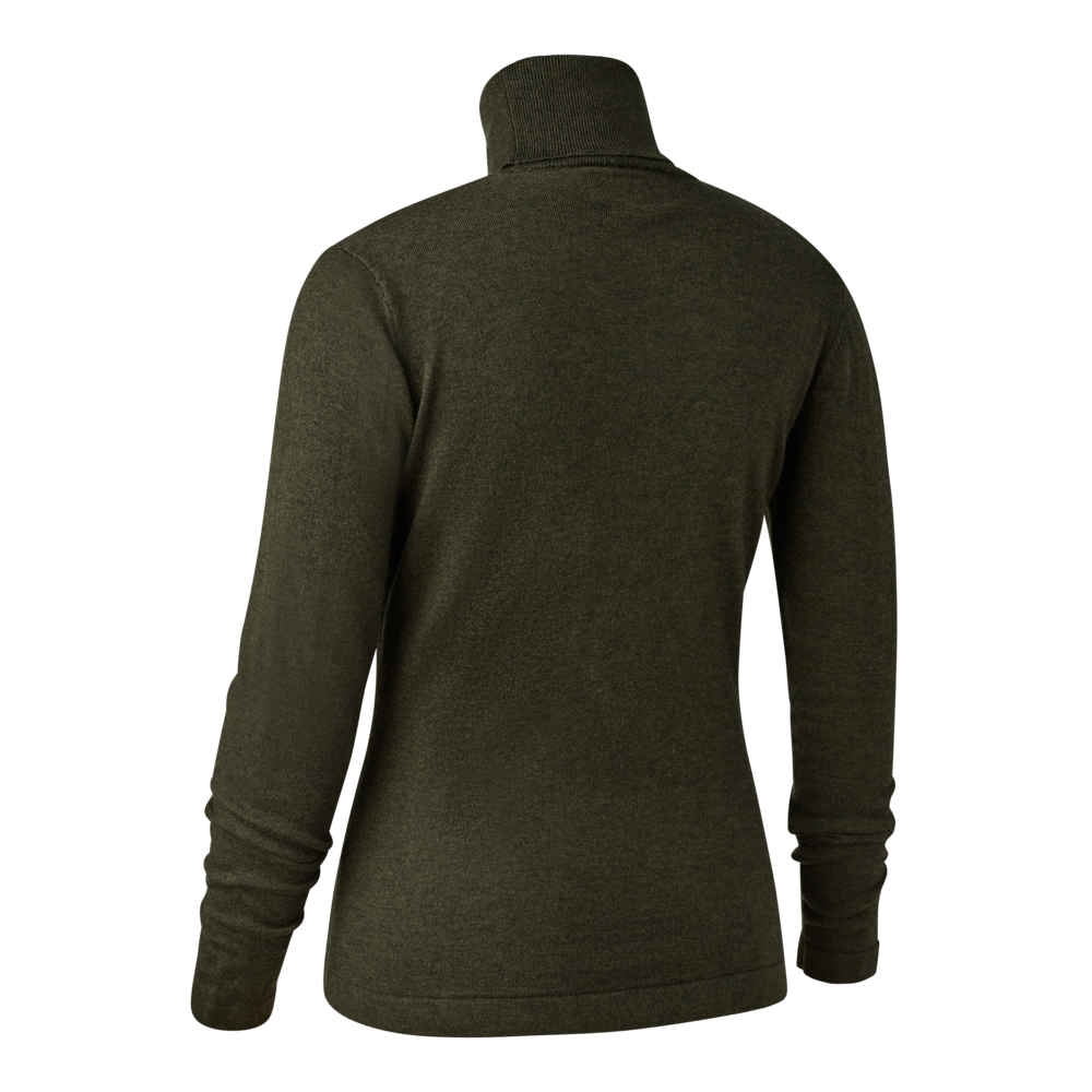 Deerhunter Lady Darlington Roll Neck, green melange
